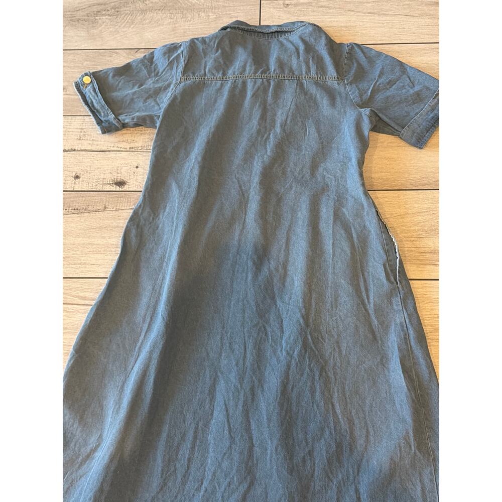 Denim Button-Up Dress - Picture 4 of 6